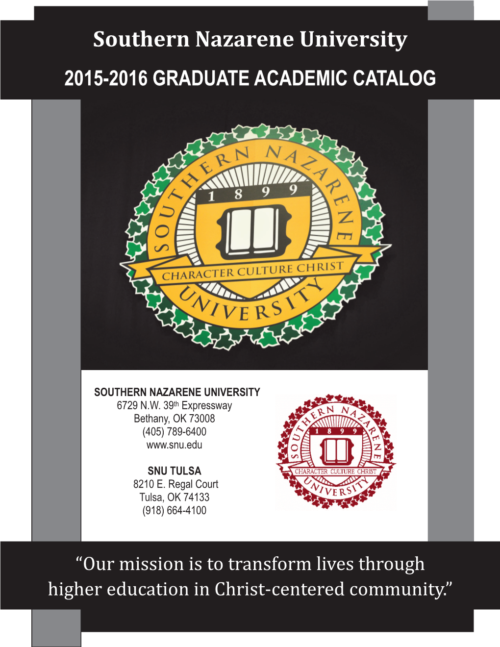 2015-2016 SNU Graduate Academic