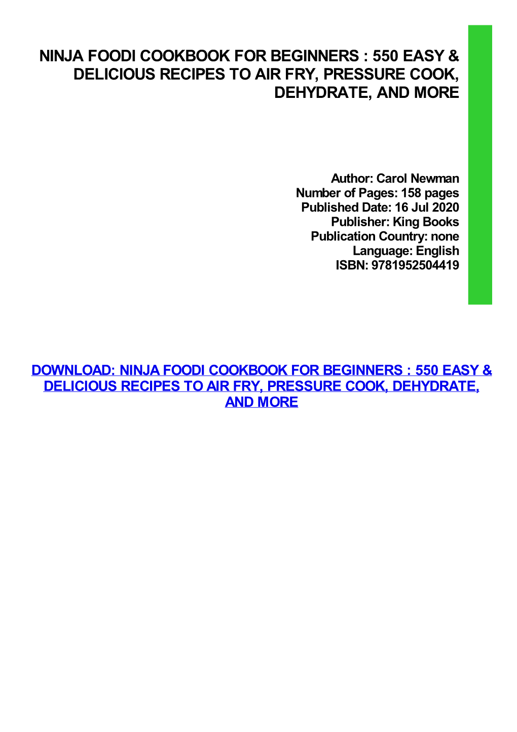 550 Easy & Delicious Recipes to Air Fry, Pressure Cook