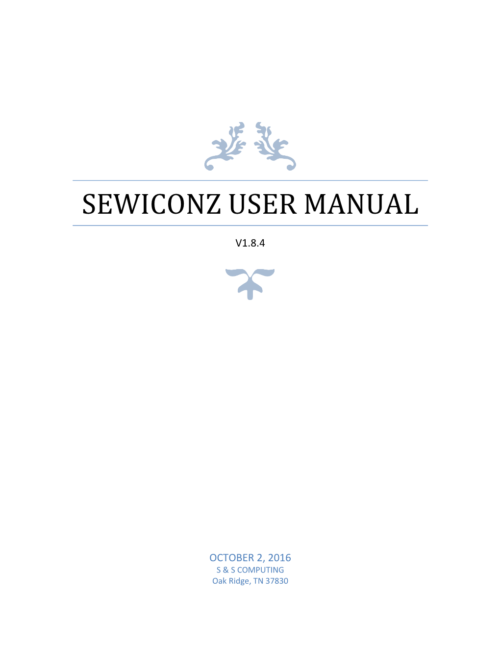 Sewiconz User Manual