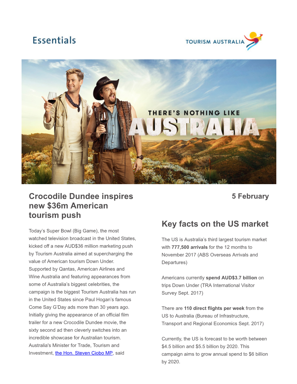 Crocodile Dundee Inspires New $36M American