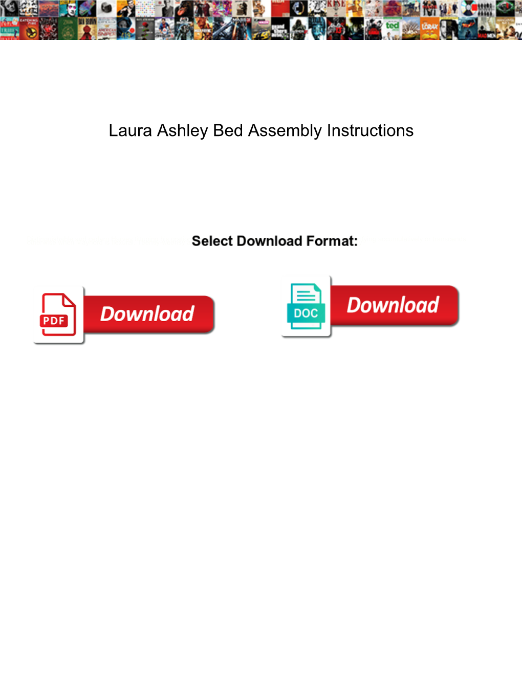 Laura Ashley Bed Assembly Instructions