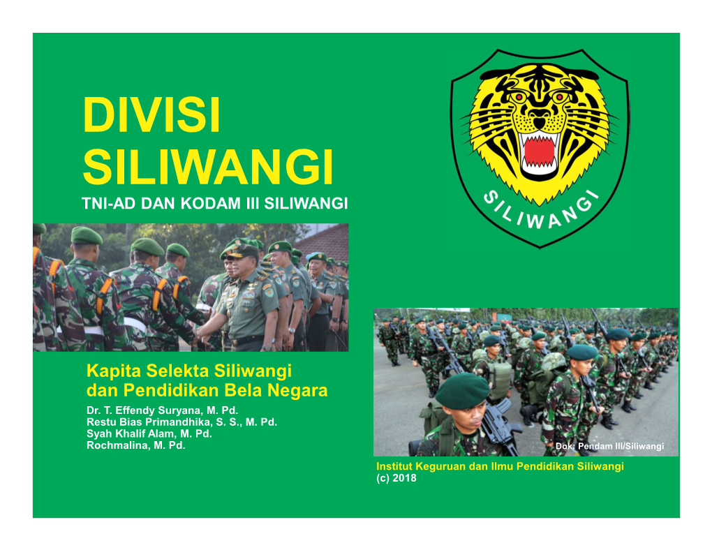 Divisi Siliwangi Tni-Ad Dan Kodam Iii Siliwangi