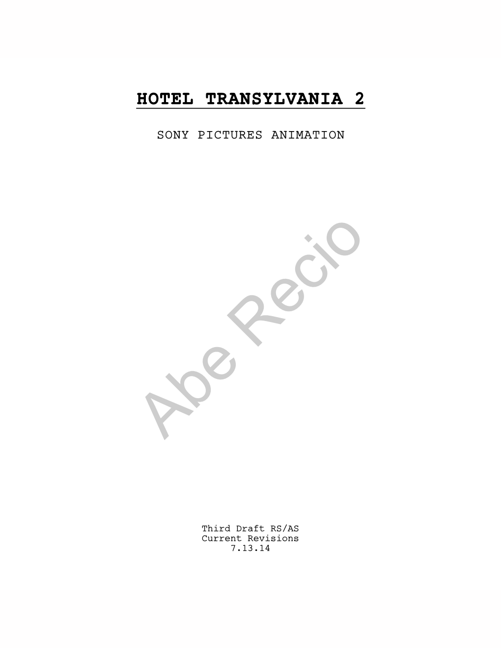 Hotel Transylvania 2