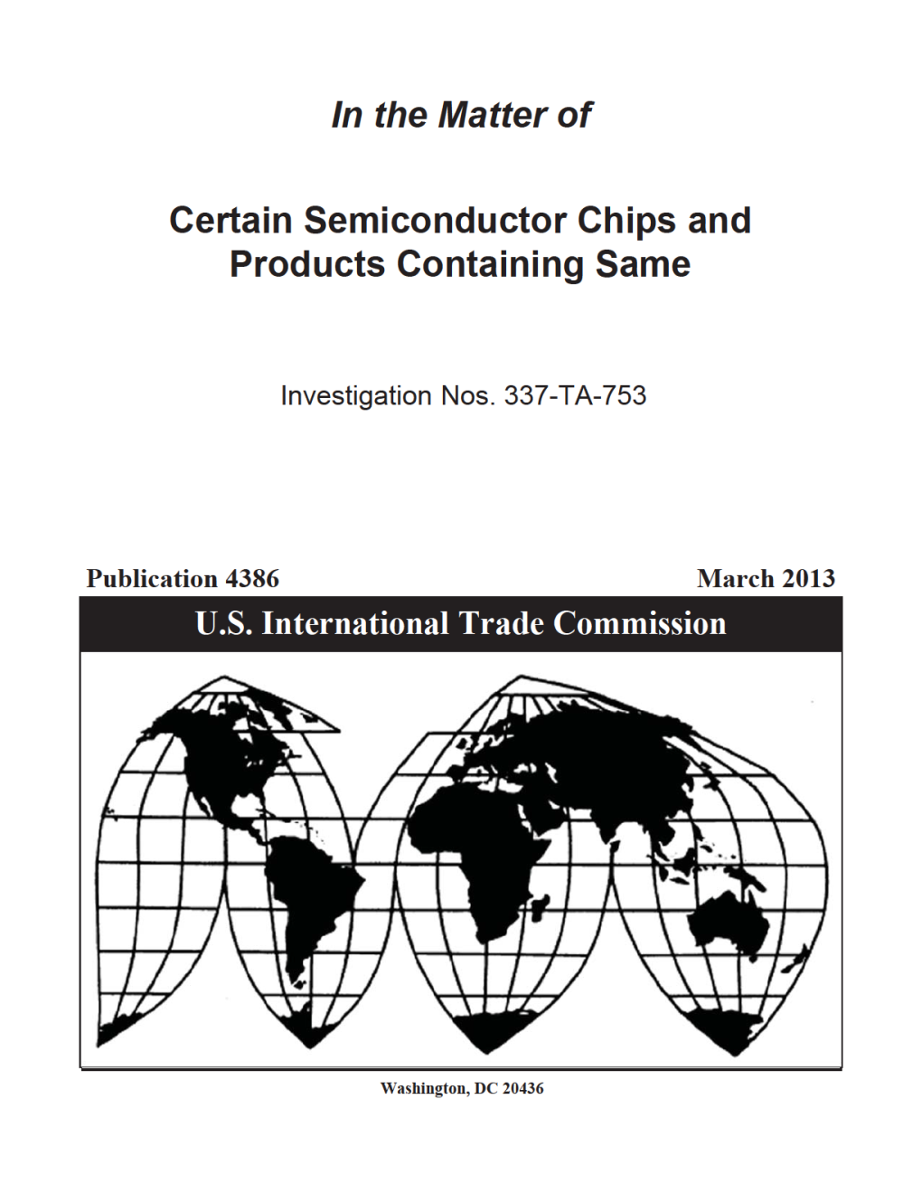 Certain Semiconductor Chips and Products Containing Same