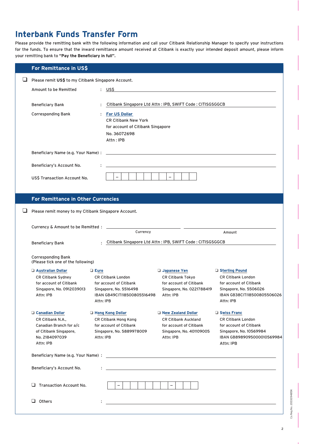 Inward Fund Transfer