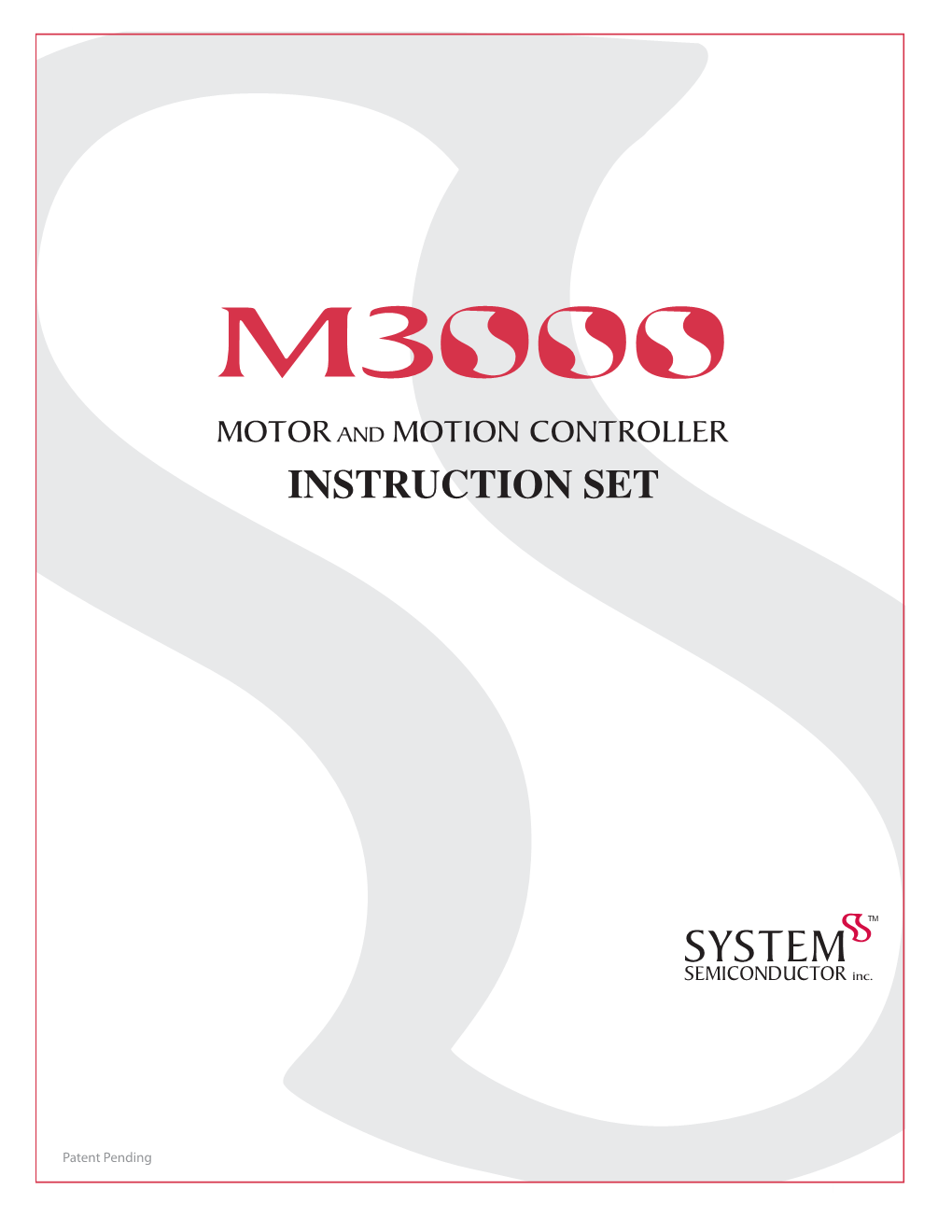 M3000 Instruction Set Manual Change Log