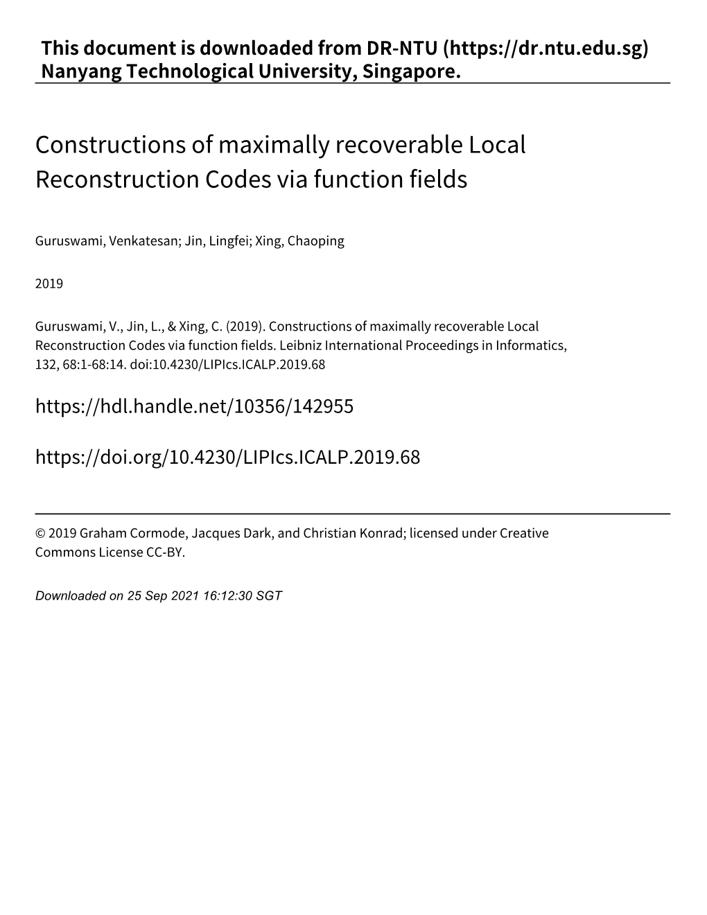 Constructions of Maximally Recoverable Local Reconstruction Codes Via Function Fields
