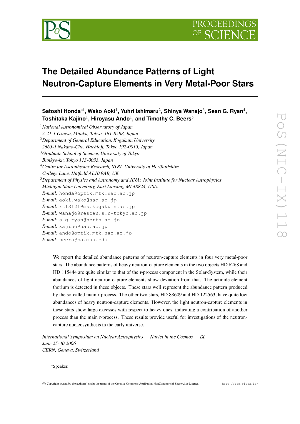 The Detailed Abundance Patterns of Light Neutron-Capture Elements In