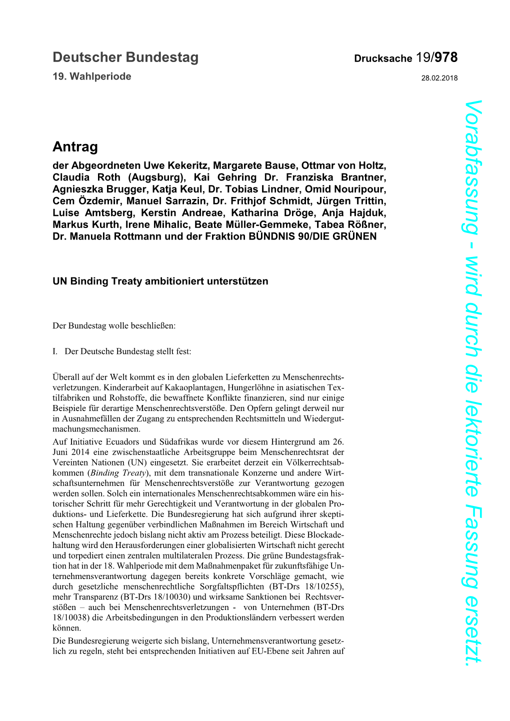 Antrag UN Binding Treaty 190