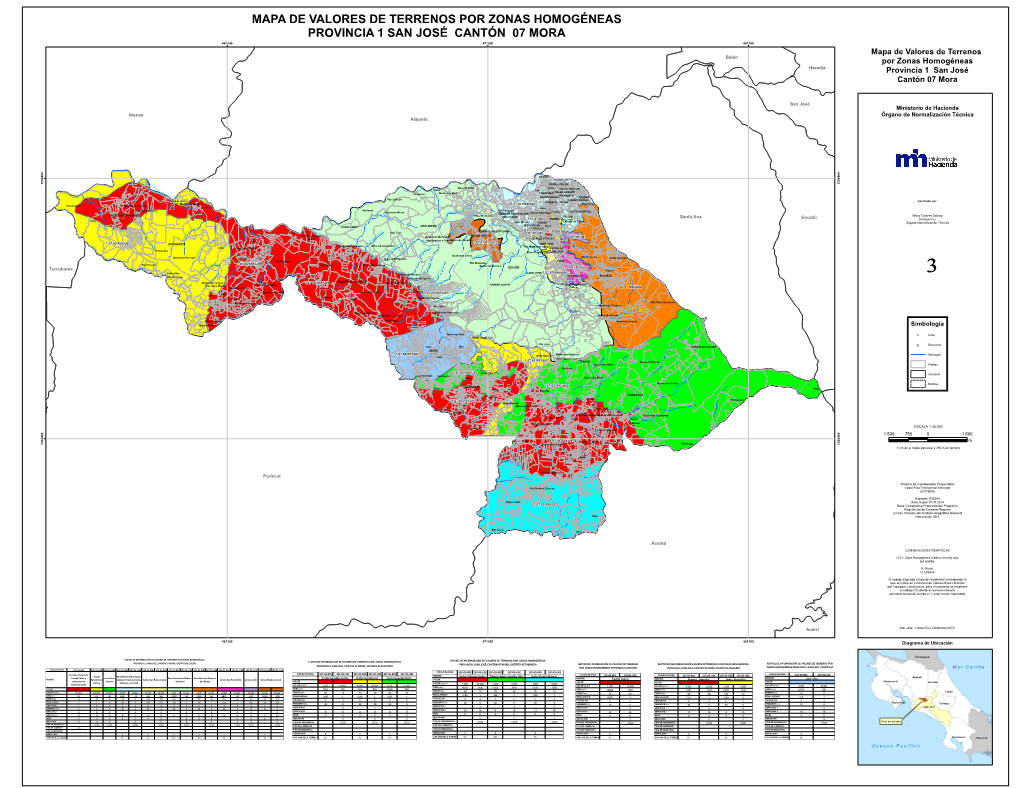 Mapa De Valores De Terrenos Por Zonas Homogéneas