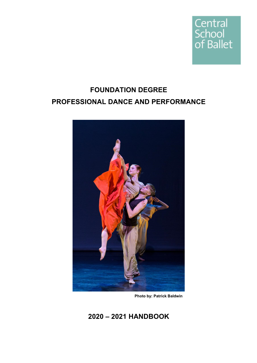 Foundation Degree Professional Dance and Performance