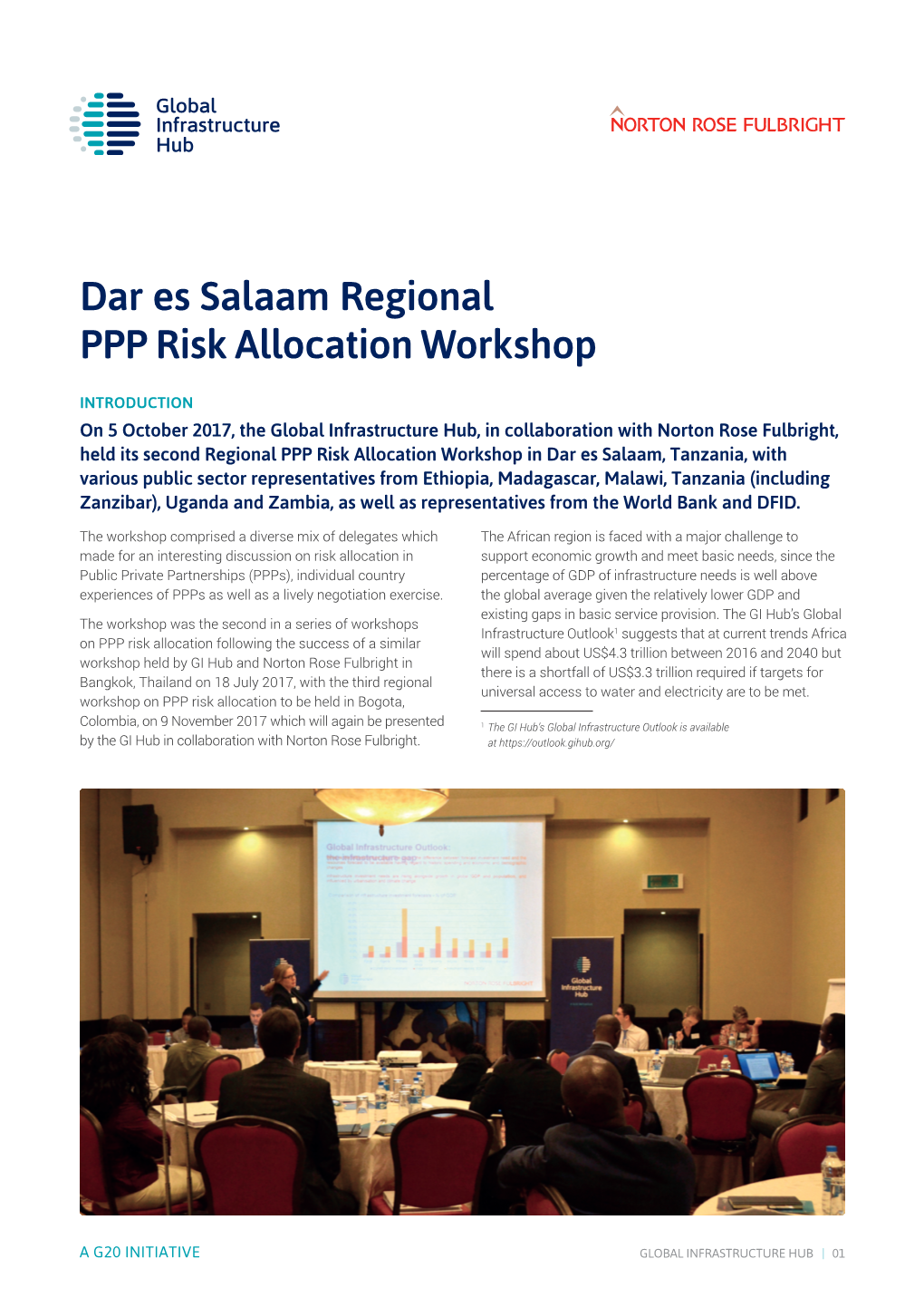 Dar Es Salaam Regional PPP Risk Allocation Workshop