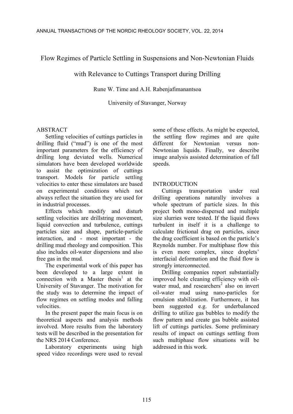 Flow Regimes of Particle Settling in Suspensions and Non-Newtonian Fluids