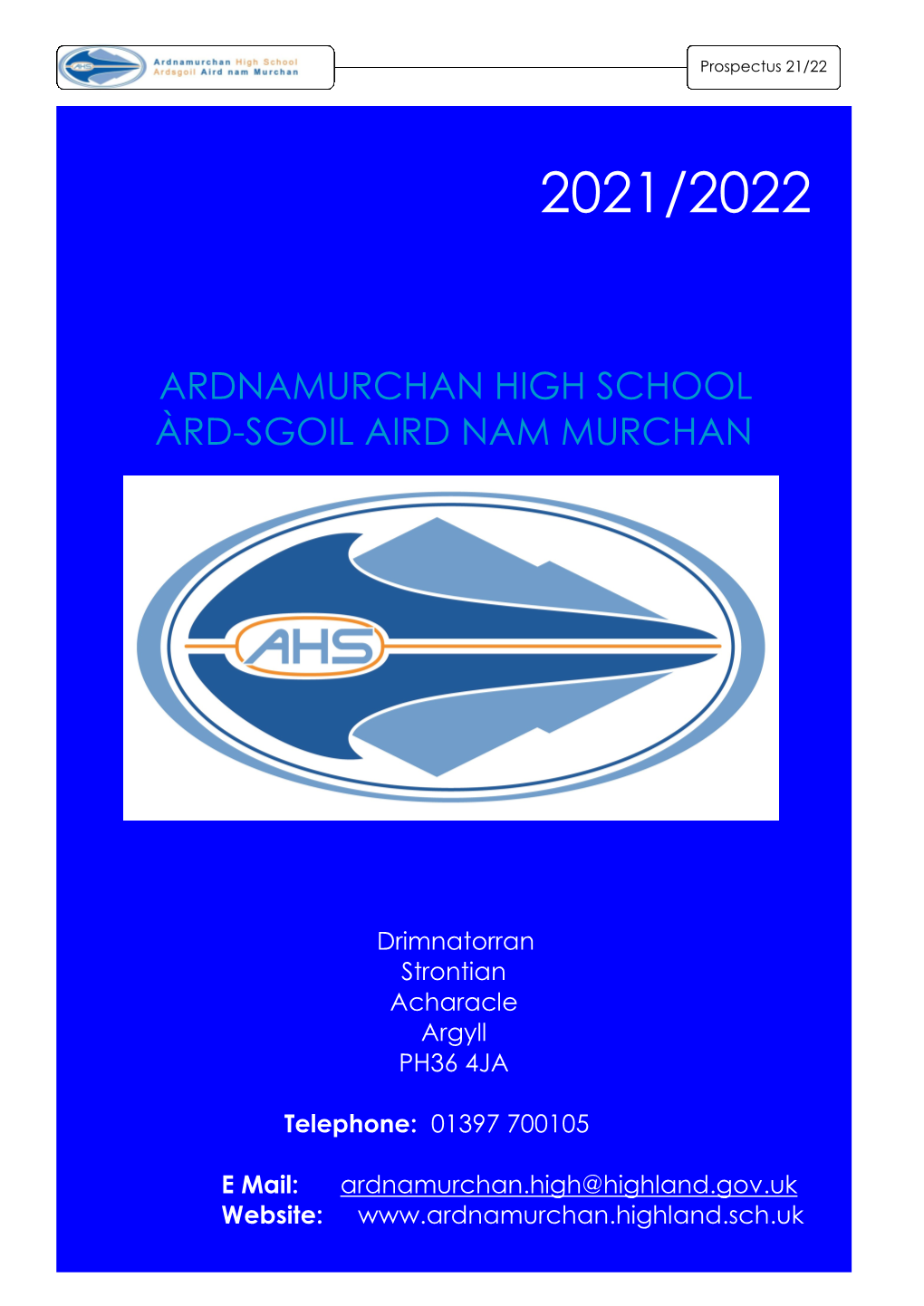 Ardnamurchan High School Àrd-Sgoil Aird Nam Murchan