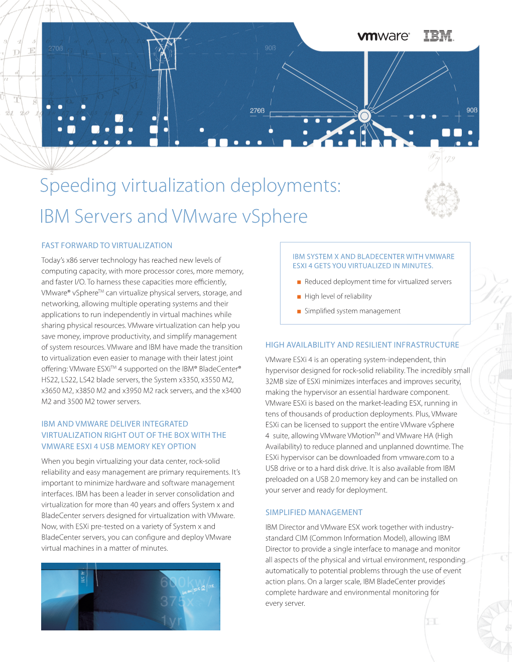 Speeding Virtualization Deployments: IBM Servers and Vmware Vsphere