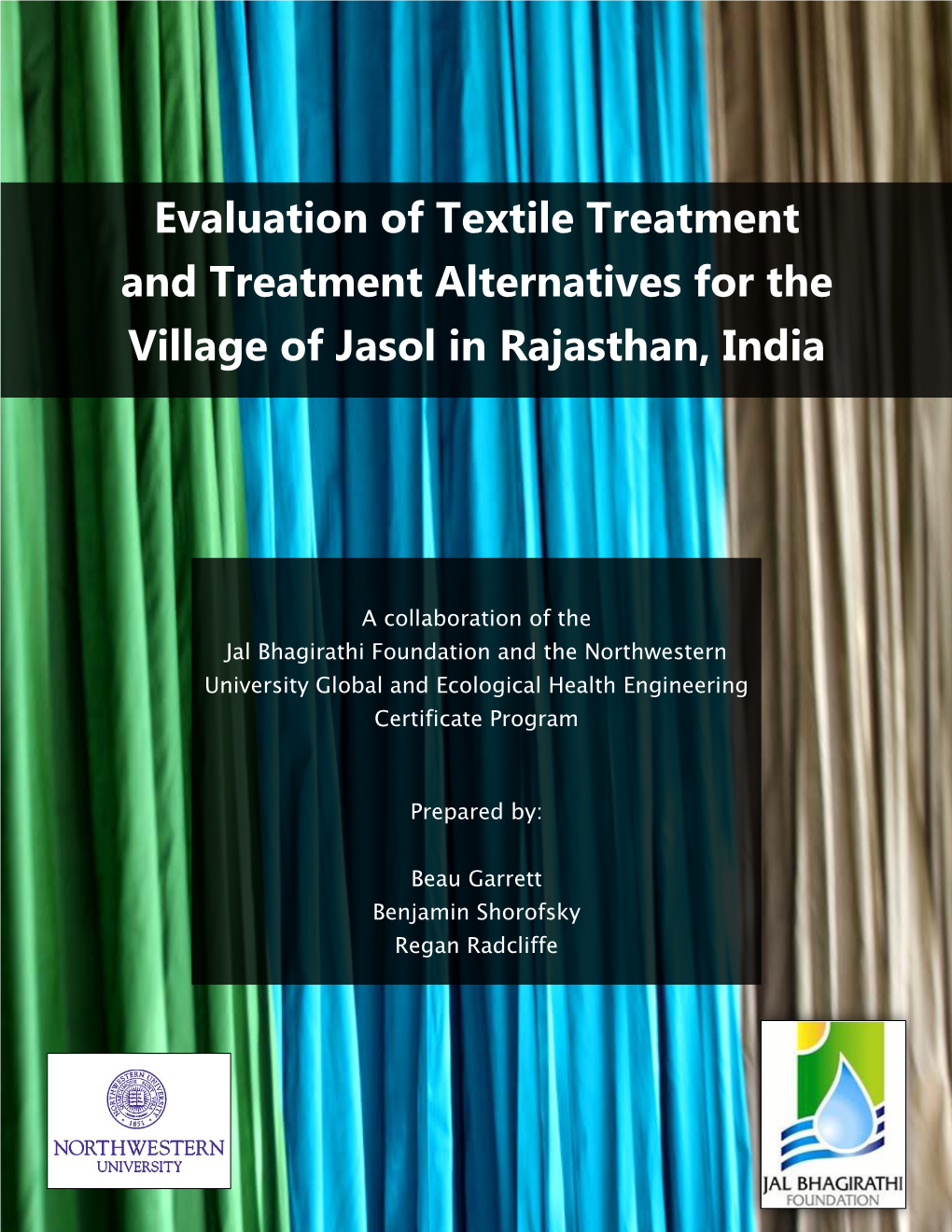 Evaluation of Textile Treatment and Treatment Alternatives for the Village of Jasol in Rajasthan, India