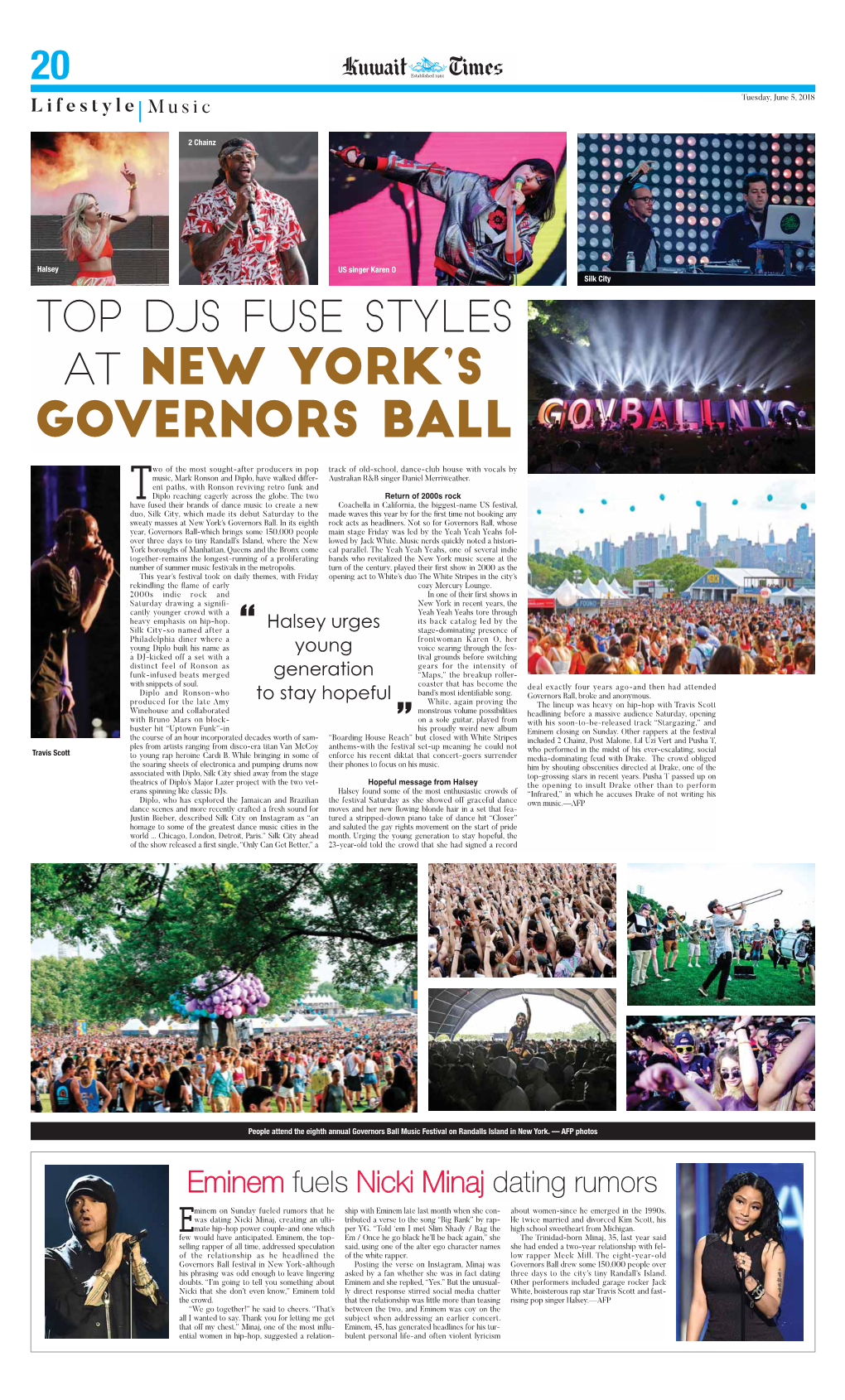 At New York's Governors Ball