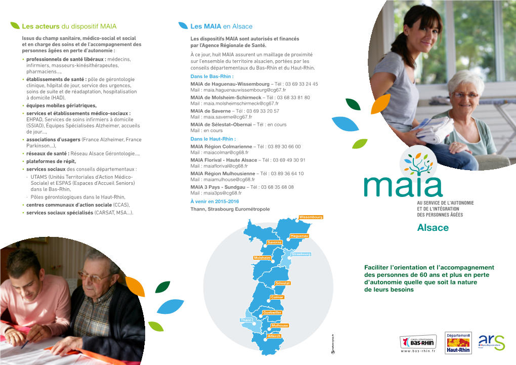 Les MAIA En Alsace Les Acteurs Du Dispositif MAIA