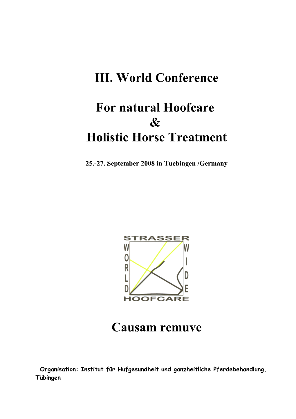 III. World Conference