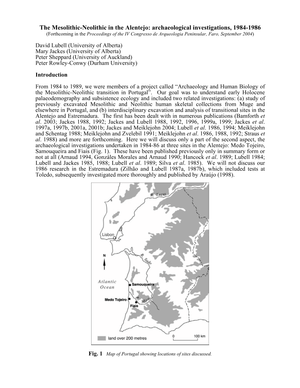 The Mesolithic-Neolithic in the Alentejo