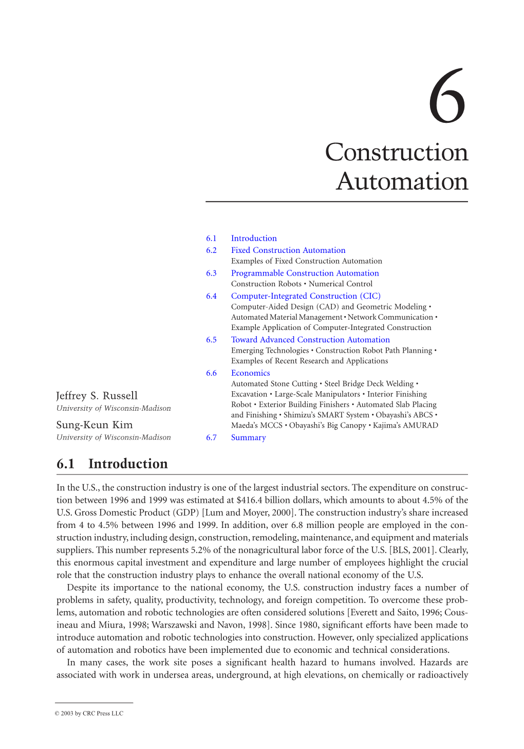 Construction Automation