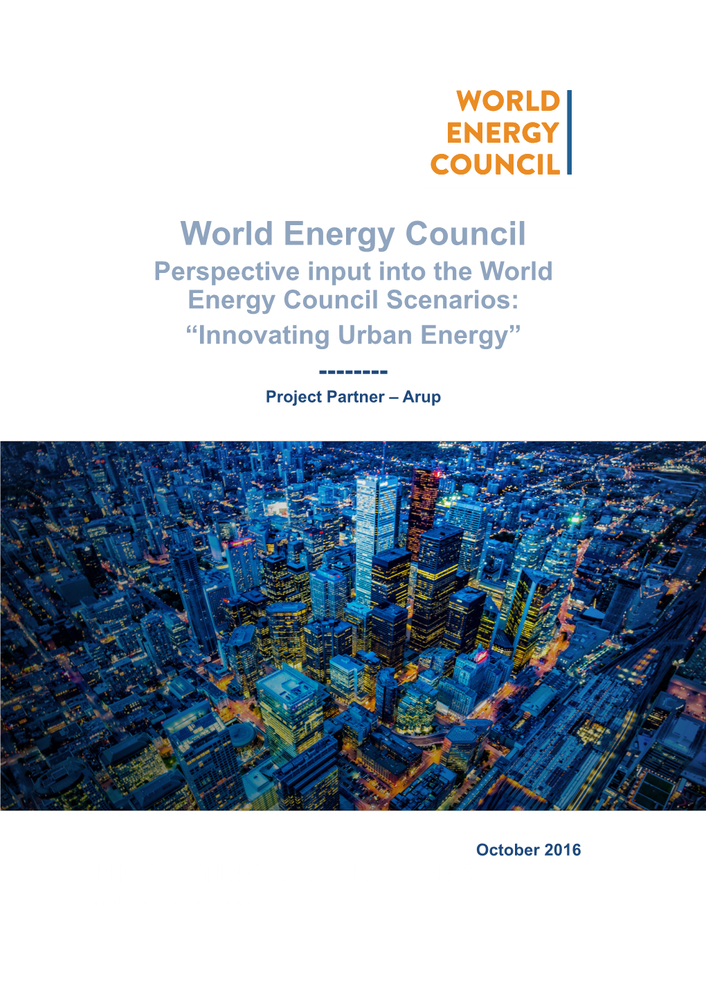 Perspectives Paper World Energy