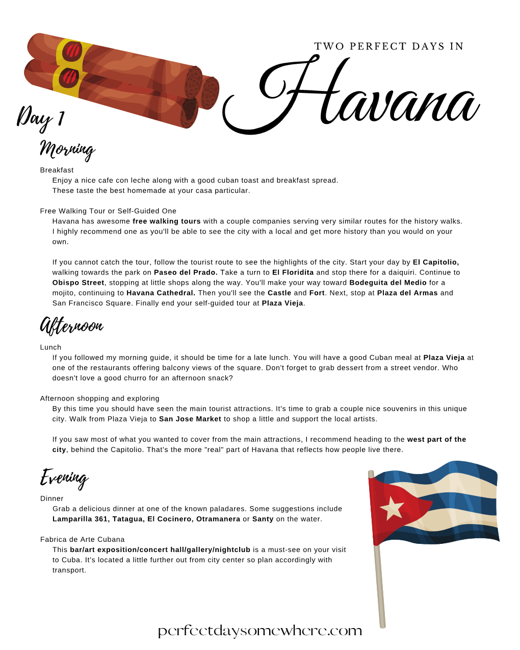 Havana Two Day Itinerary