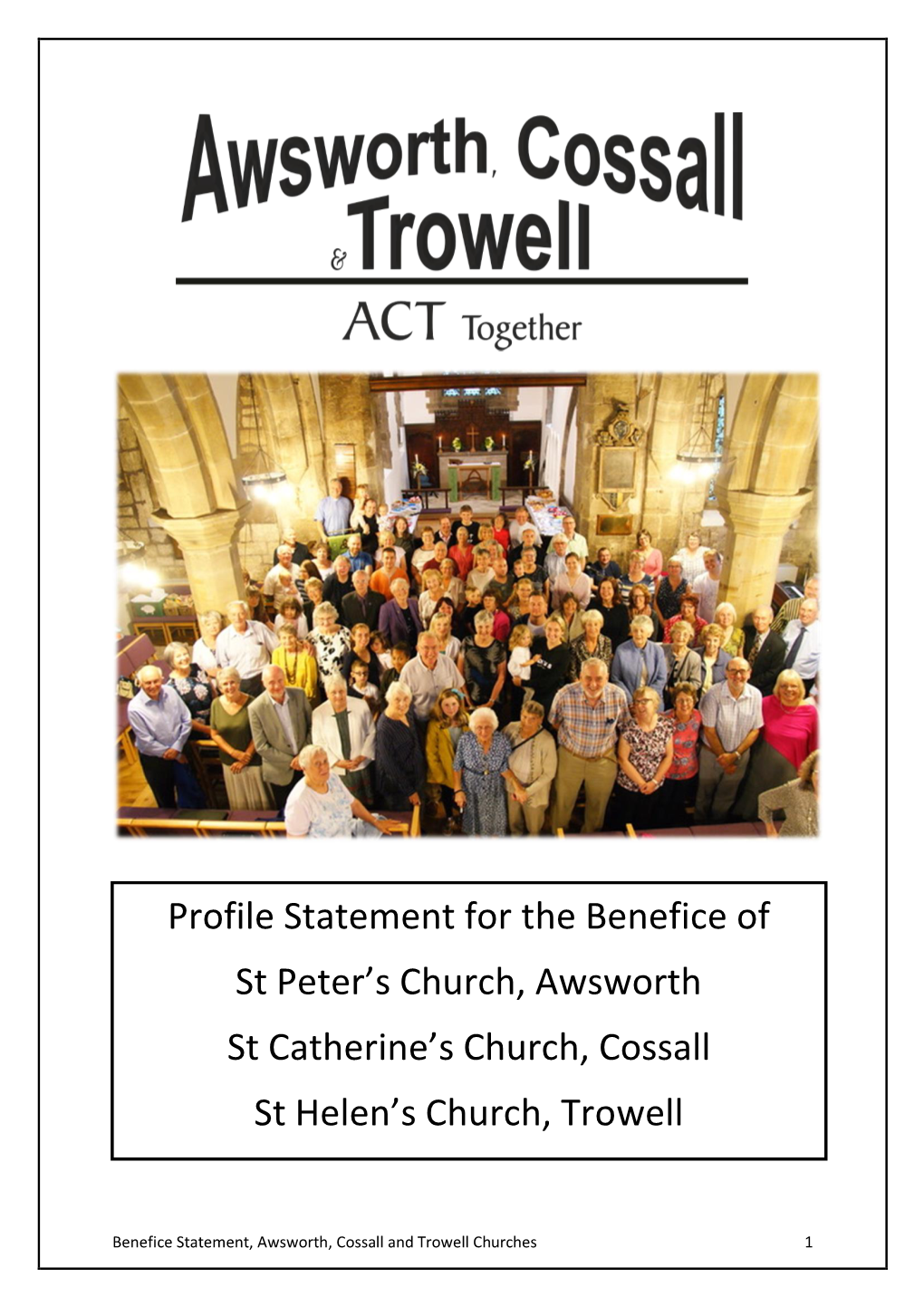 Profile Statement for the Benefice of St Peter's Church, Awsworth St