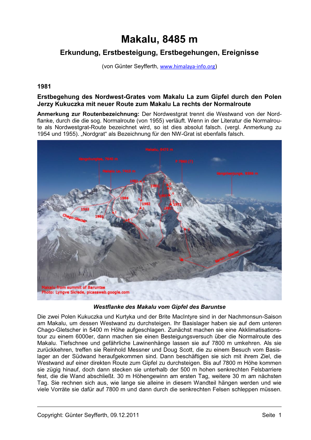 Makalu, 8485 M Erkundung, Erstbesteigung, Erstbegehungen, Ereignisse