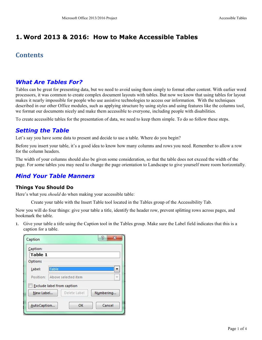 Accessible Tables Transcript /A