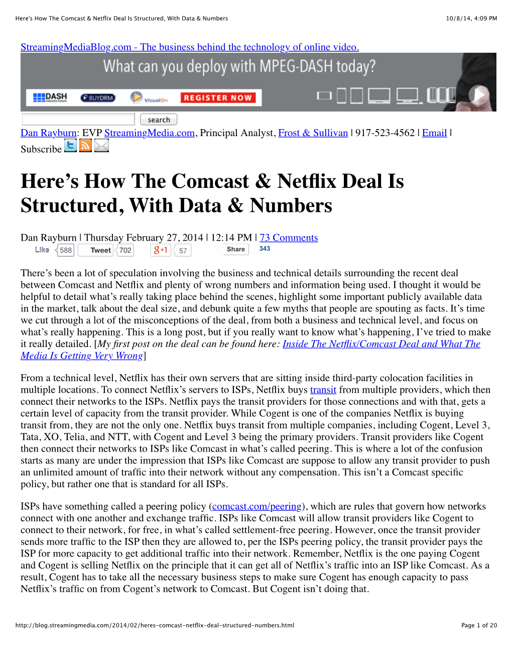 Here's How the Comcast & Netflix Deal Is Structured, with Data