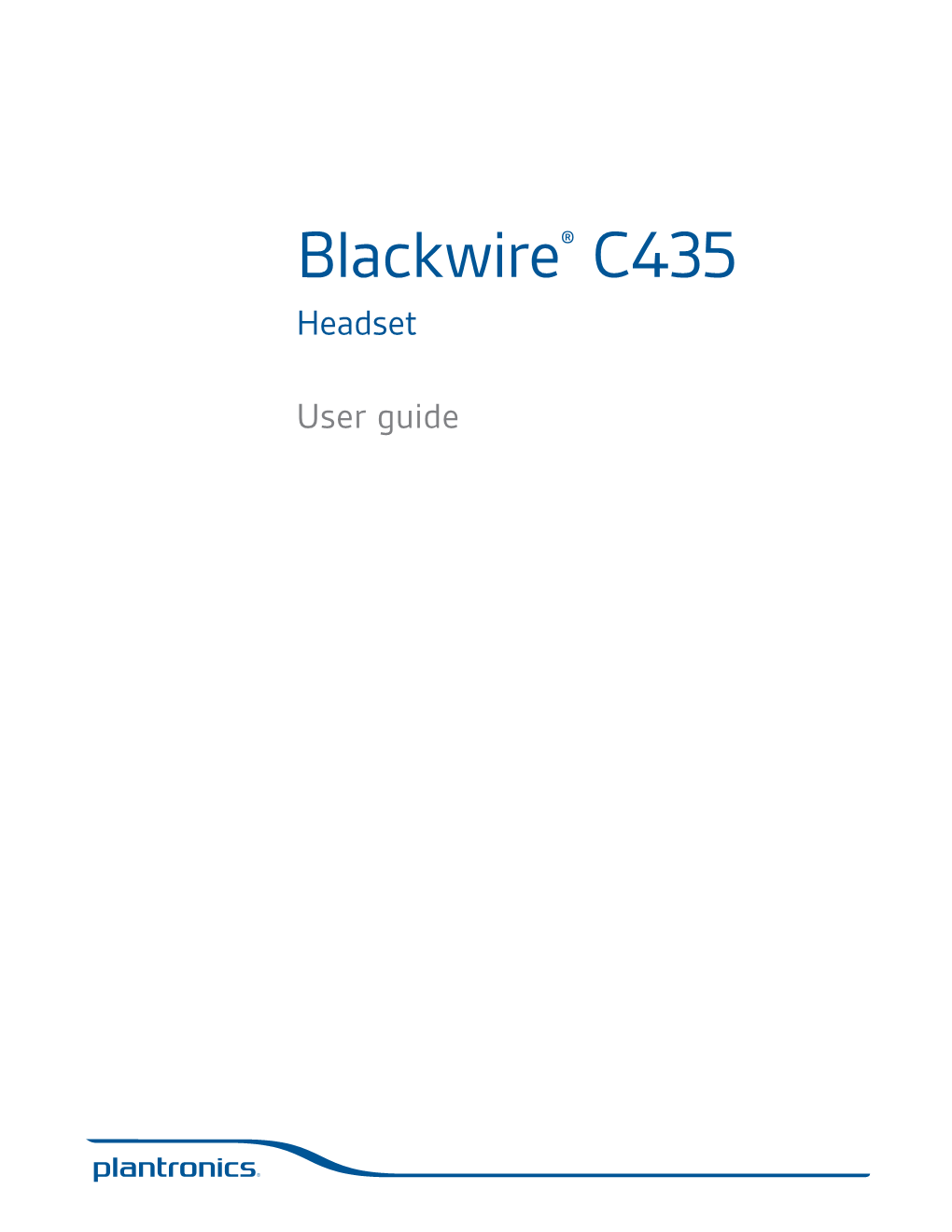 Blackwire C435 User Guide