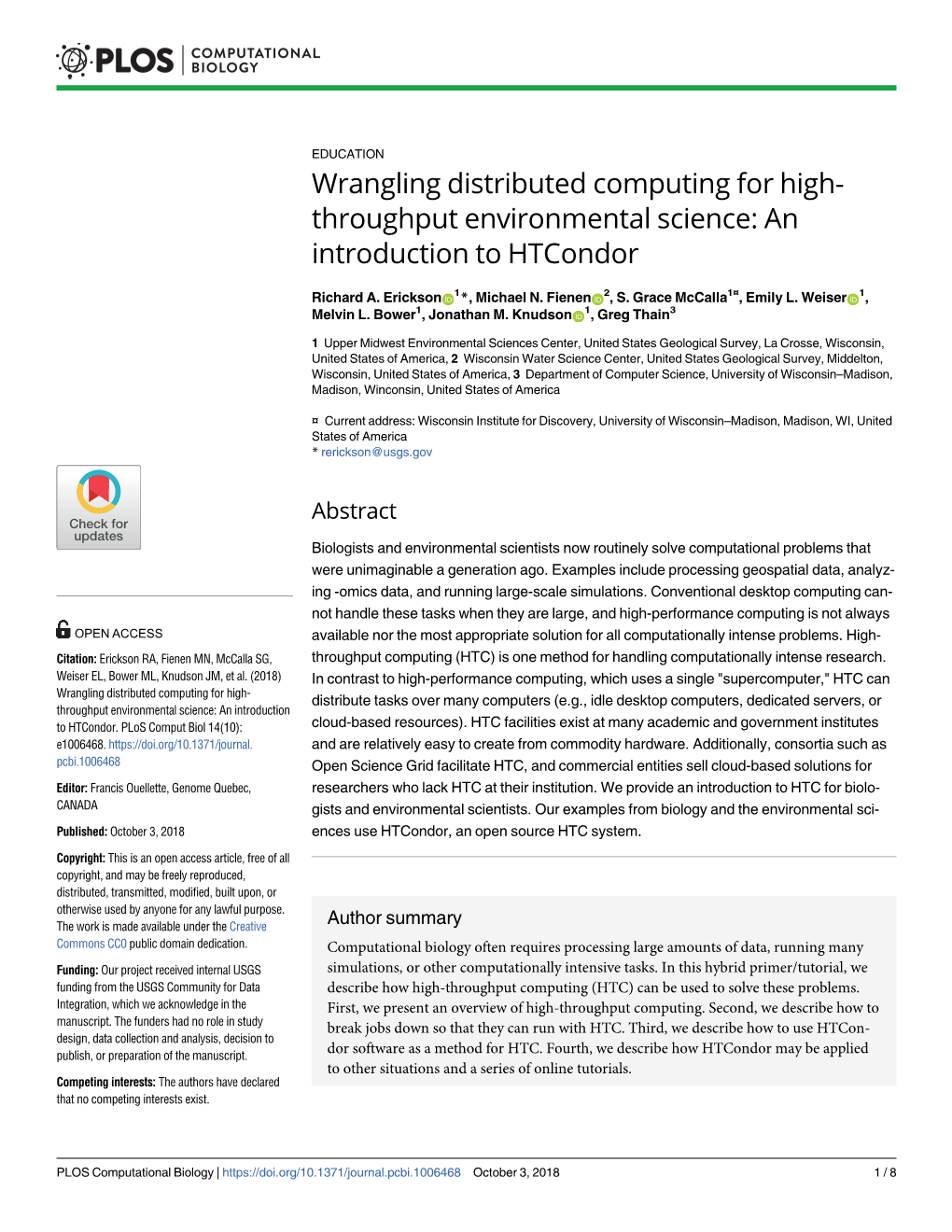 Wrangling Distributed Computing for High-Throughput Environmental