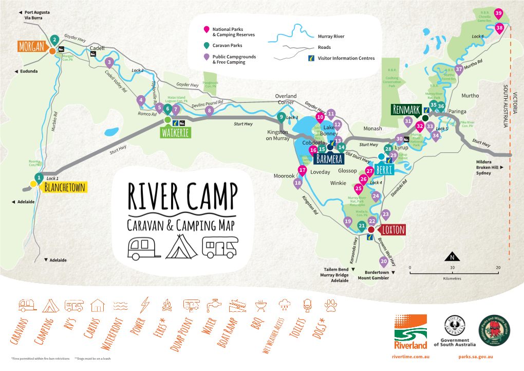 Destination Riverland Caravan & Camping Show Map V3