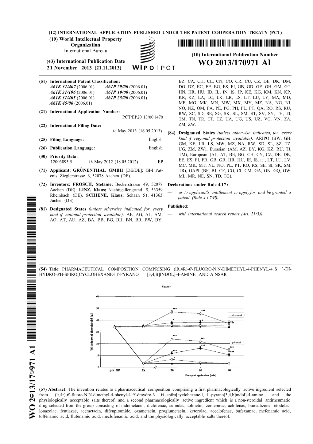 WO 2013/170971 Al 21 November 2013 (21.11.2013) P O P C T