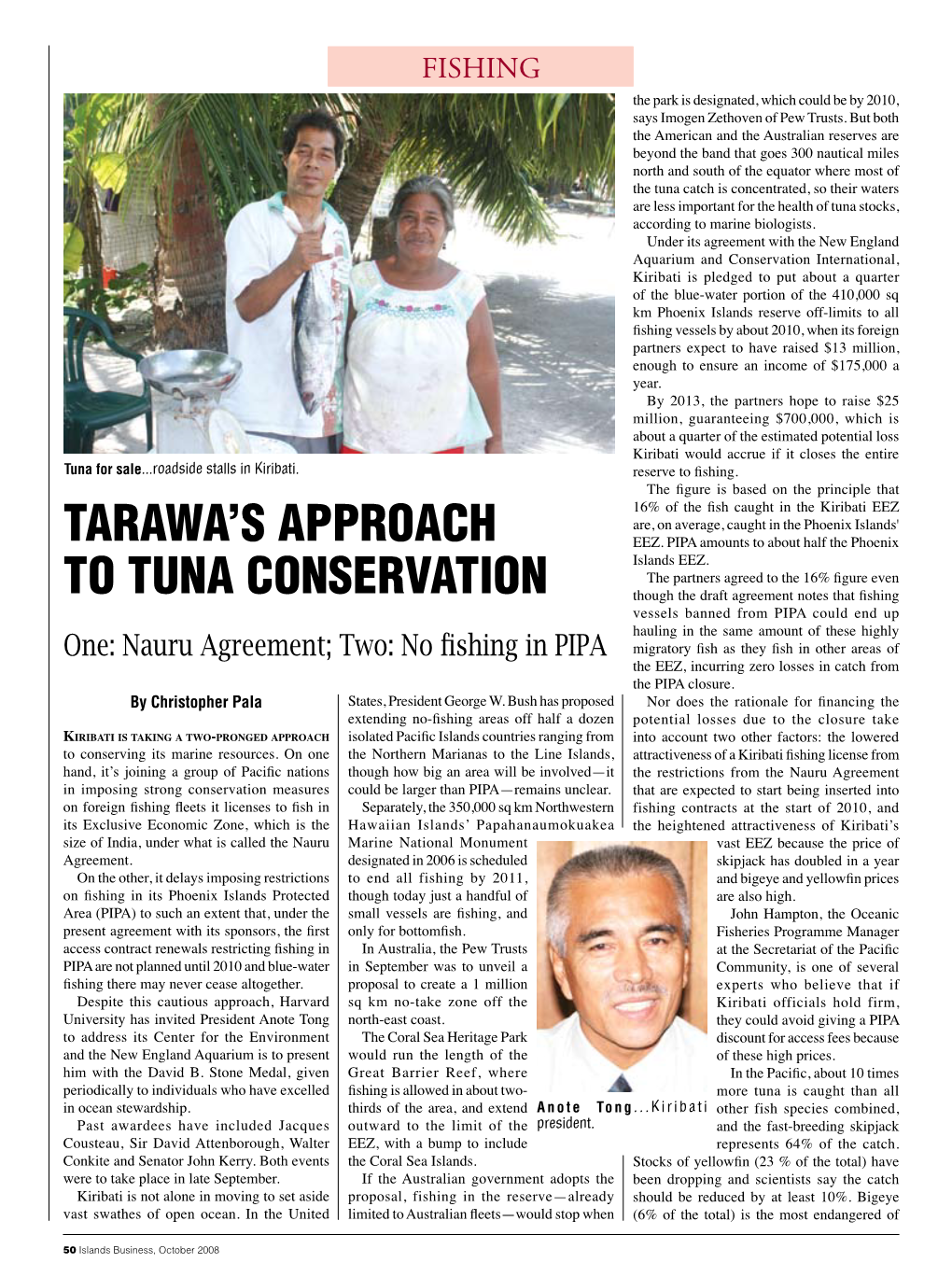 Tarawa's Approach to Tuna Conservation