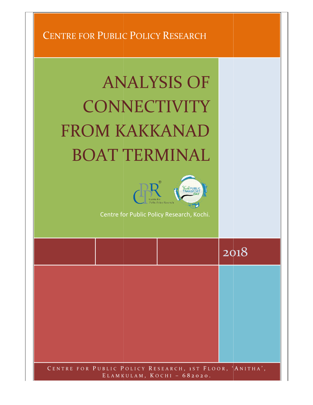 Analysis of Connectivity from Kakkanad Boat Terminal