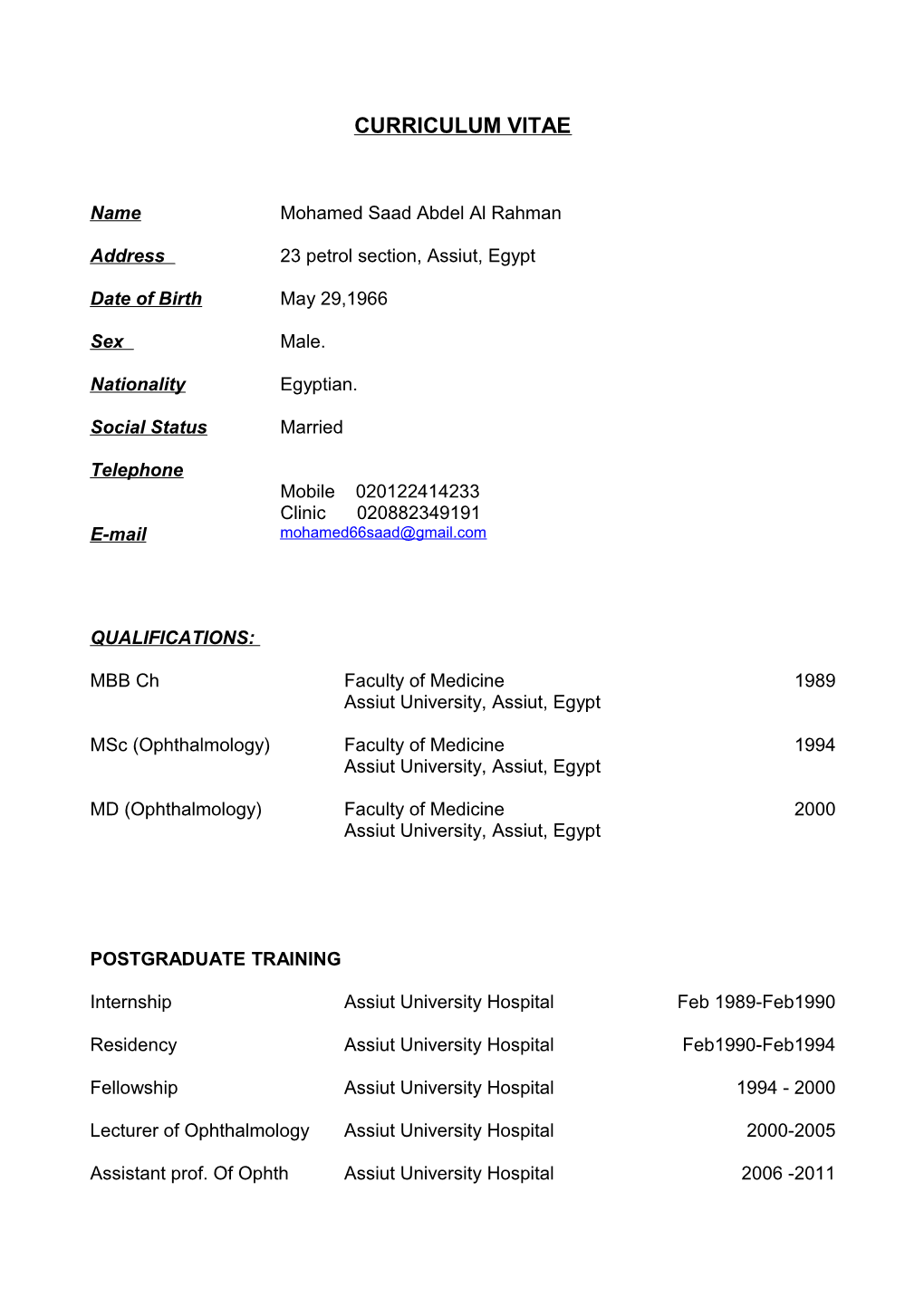 Curriculum Vitae s411