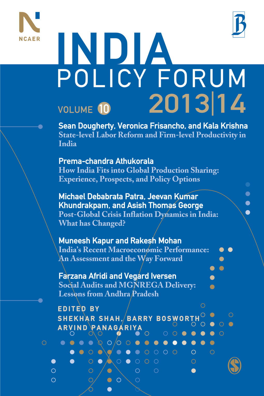 India Policy Forum 2013|14, Volume 10