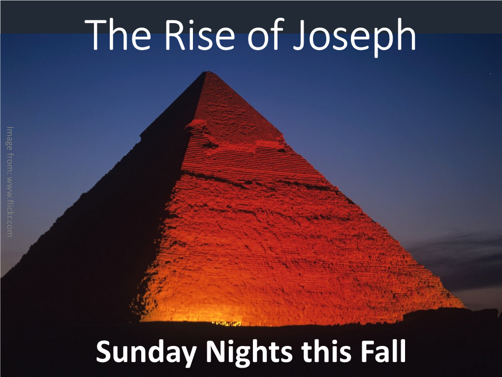 The Rise of Joseph Imagefrom