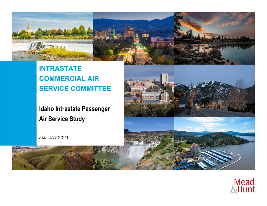 Idaho Intrastate Passenger Air Service Study