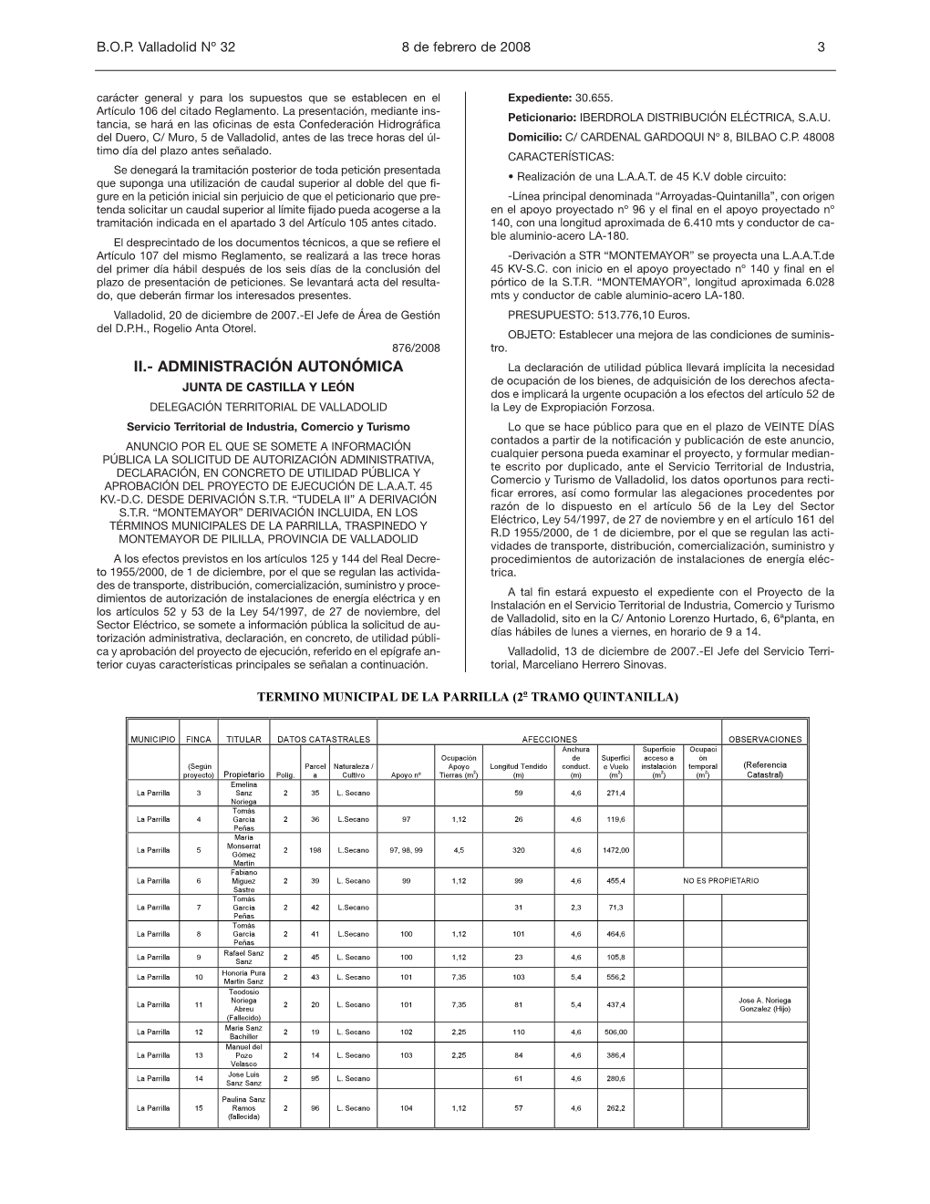 Ii.- Administración Autonómica