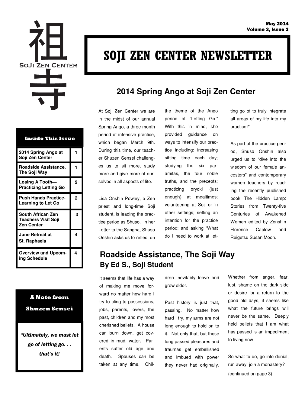 SZC Newsletter May 2014.Pub