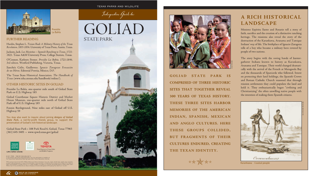 Interpretive Guide to Goliad State Park