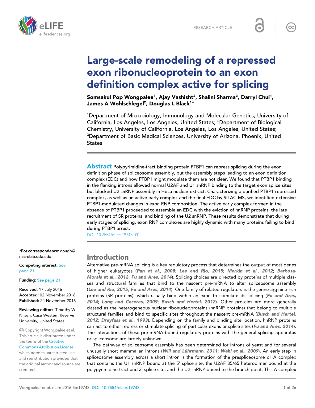 Large-Scale Remodeling of a Repressed Exon Ribonucleoprotein
