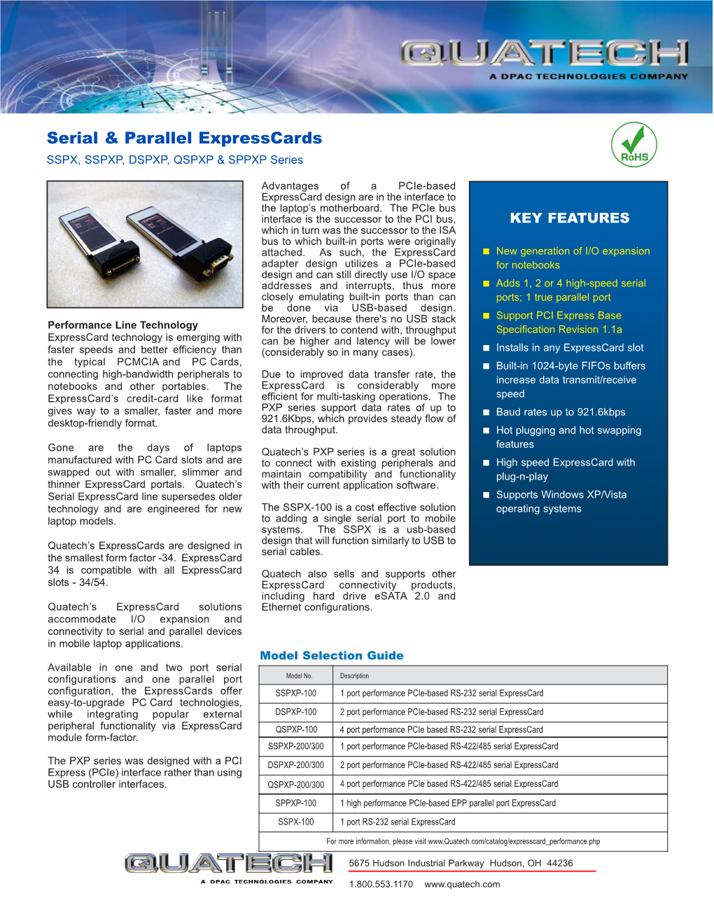 Serial & Parallel Expresscards