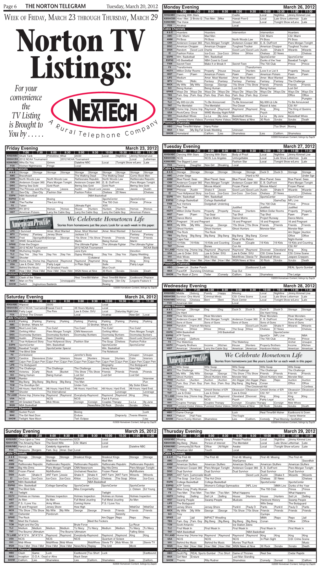 06 3-20-12 TV Guide.Indd