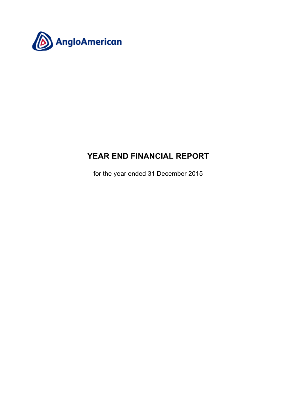Year End Financial Report