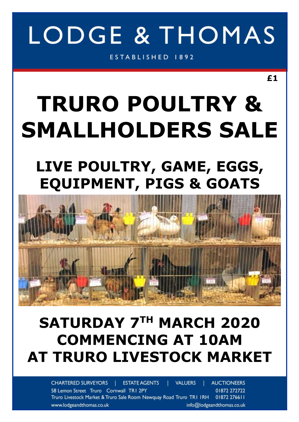 Truro Poultry & Smallholders Sale