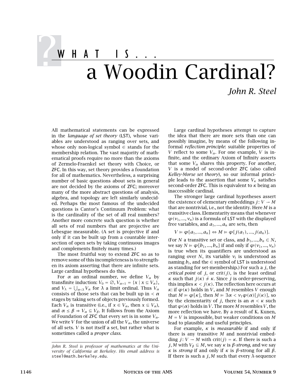 A Woodin Cardinal? John R